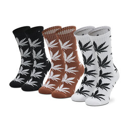 HUF Комплект 3 чифта дълги чорапи мъжки HUF Essentials Plantlife Sock SK00465 r. OS Toffee