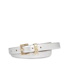 Tommy Hilfiger Curea de Damă Tommy Hilfiger Th Feminine 2.0 Silver AW0AW15385 Metallic Silver 0IM