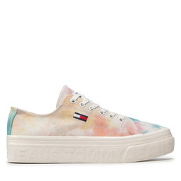

Кросівки Tommy Jeans Flatform Print EN0EN01864 The Dye 0K7, Кольоровий
