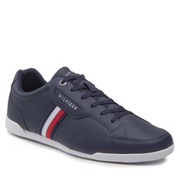 Tommy Hilfiger Laisvalaikio batai Tommy Hilfiger Classic Lo Cupsole Leather FM0FM04277 Desert Sky DW5