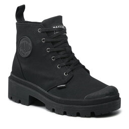 Palladium Schnürstiefeletten Palladium Pallabase Twill 96907-008-M Black/Black