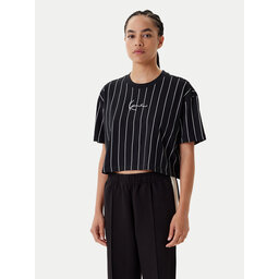 Karl Kani Karl Kani Marškinėliai Small Signature Essential Pinstripe 6137880 Juoda Relaxed Fit