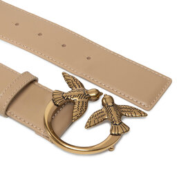 

Жіночий ремінь Pinko Love Berry Simply Belt H4 PE 22 PLT01 1H20ZU Y7SP Beige D18Q, Бежевий