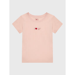 4F 4F T-Shirt HJZ22-JTSD005 Ροζ Regular Fit