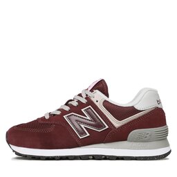 

Снікерcи New Balance WL574EVM Бордовий