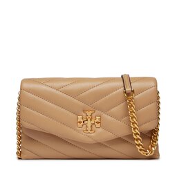 Tory Burch Bolso Tory Burch Kira Chevron Chain Wallet 90343 Desert Dune 251
