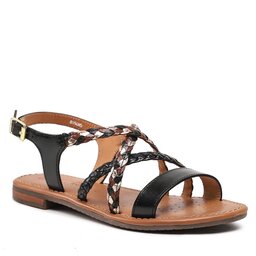 Geox Sandalen Geox D Sozy S D35LXO01JN6C9258 Black/Lt Gold