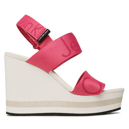 

Босоніжки Calvin Klein Jeans Wedge Sandal Webbing YW0YW00959 Raspberry Sorbet 0J0, Рожевий