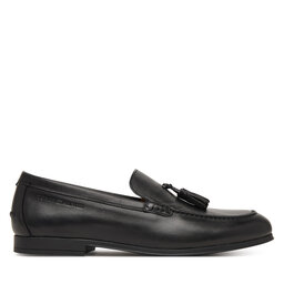 Tommy Hilfiger Slipper Tommy Hilfiger Flex Hilfiger Lth Tassel Loafer FM0FM05891 Schwarz