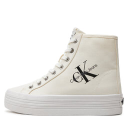 

Снікерcи Calvin Klein Jeans Vulcanized Flatform Mid Cut YW0YW00646 Bright White YAF, Білий