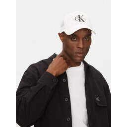 Calvin Klein Jeans Czapka z daszkiem Calvin Klein Jeans Monologo LV04G5065G Biały