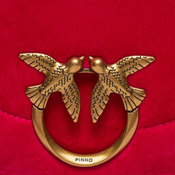 

Сумка Pinko Love Round Click Classic 101510 A17P Cherry/Antique Gold Q83Q, Рожевий