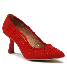 R.Polański Scarpe stiletto R.Polański 1473 Czerwony Zamsz