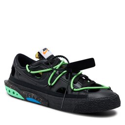 Nike Buty Nike Blazer Low'77 / OW DH7863 001 Black/Black/Electro Green
