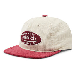 Von Dutch Czapka z daszkiem Von Dutch Unstr Sb Utica 7030226 Beige/Bordaux