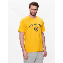 New Balance New Balance Camiseta Sport Seasonal Graphic MT31904 Amarillo Relaxed Fit
