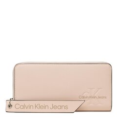 Calvin Klein Jeans Große Damen Geldbörse Calvin Klein Jeans Sculpted Zip Around Tag K60K610580 TGE