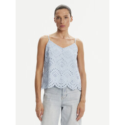 Pieces Pieces Топ Vilde 17156563 Блакитний Regular Fit