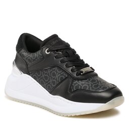 Calvin Klein Sneakersy Calvin Klein Chunky Intern Wedge Lace Up- Mono HW0HW01439 Black Mono 0GN