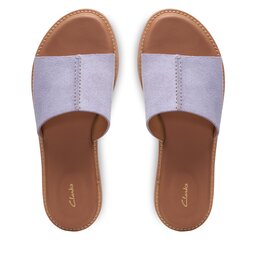 

Шльопанці Clarks Karsea Mule 26170606 Lilac Suede, Рожевий