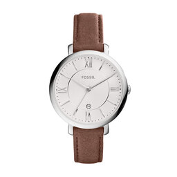 Fossil Часовник Fossil Jacqueline ES3708 Dark Brown/Silver/Steel