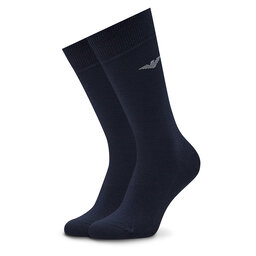 

Набір 3 пар високих чоловічих шкарпеток Emporio Armani 302402 2F283 01736 Marine/Bianco, Cиній