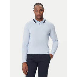 BOSS BOSS Polo Peoxfordlong_1 50544845 Celeste Regular Fit