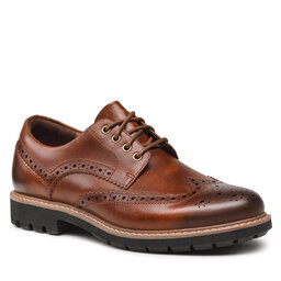 Clarks Halbschuhe Clarks Batcombe Wing 261271917 Dark Tan Leather