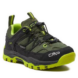 CMP Трекінгові черевики CMP Kids Rigel Low Trekking Wp 3Q54554 Kaki-Acido 02FP