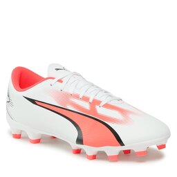 Puma Čevlji Puma Ultra Play Fg/Ag 107423 01 Puma White/Puma Black/Fire Orchid
