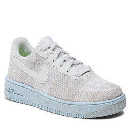 

Взуття Nike AF1 Crater Flyknit (GS) DH3375 101 White/Photon Dust, Сірий