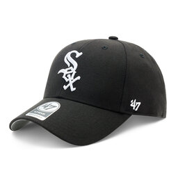 47 Brand Шапка с козирка 47 Brand MLB Chicago White Sox Sure Shot Snapback 47 MVP BCWS-SUMVP06WBP-BK06 Black