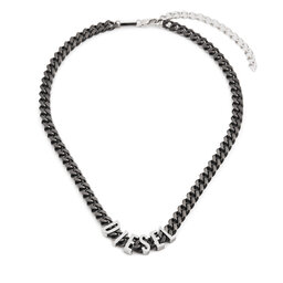 Diesel Collar Diesel Font Chain DX1487060 Negro