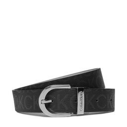 Calvin Klein Pasek Damski Calvin Klein Ck Reversible Belt 3.0 Epi Mono K60K609981 Czarny