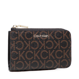 Calvin Klein Estuche para tarjetas de crédito Calvin Klein Ck Must Z/A Sm W/Cardslot Mono K60K609436 Brown Mono 0HD
