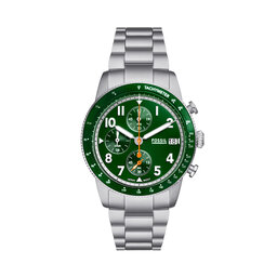 Fossil Zegarek Fossil Sport Tourer Chronograph FS6048 Srebrny