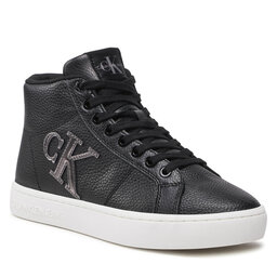 baskets runner sneaker lace up 0086 black bright white