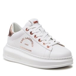 KARL LAGERFELD Tenisice KARL LAGERFELD KL62538 White Lthr W/Pink