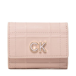 Calvin Klein Pequeña cartera de mujer Calvin Klein Re-Lock Triflod Xxs Quilt K60K609701 TER