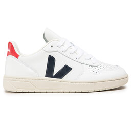 

Снікерcи Veja V-10 Leather VX021267A Extra White/Nautico/Pekin 1, Білий