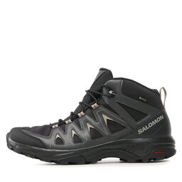 

Трекінгові черевики Salomon X Braze Mid GORE-TEX L47174800 Black/Phantom/Vintage Khaki, Чорний