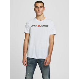 Jack&Jones Jack&Jones Marškinėliai Corp Logo 12137126 Balta Slim Fit