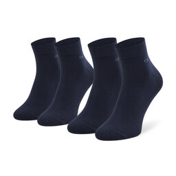 Calvin Klein Set de 2 perechi de șosete medii pentru bărbați Calvin Klein 701218706 Navy 003