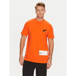 Off-White Off-White T-shirt OMAA027T22JER0012001 Arancione Regular Fit