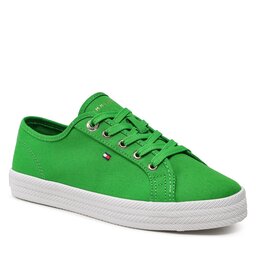 Tommy Hilfiger Teniși Tommy Hilfiger Essential Vulcanized Sneaker FW0FW07119 Galvanic Green LXM