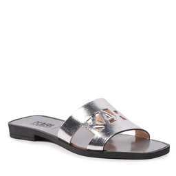 KARL LAGERFELD Șlapi KARL LAGERFELD KL80406 Silver Textured Lthr