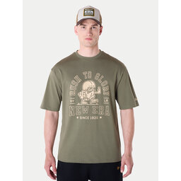 New Era New Era Camiseta Football Graphic 60596409 Verde Regular Fit