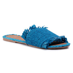 Manebi Ciabatte Manebi Leather Sandals S 1.9 Y0 Electric Blue Fringed