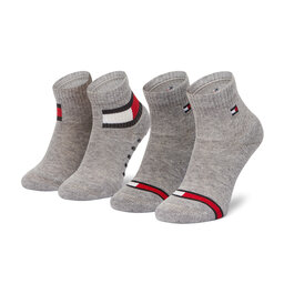 Tommy Hilfiger 2 pár hosszú szárú gyerek zokni Tommy Hilfiger 100002319 Szürke