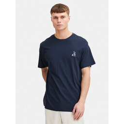 Solid Solid T-Shirt Ilias 21108139 Dunkelblau Regular Fit